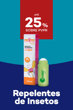 Produtos de Repelentes de Insectos com destaque promocional de até 25% sobre preço de Venda ao Público Recomendado